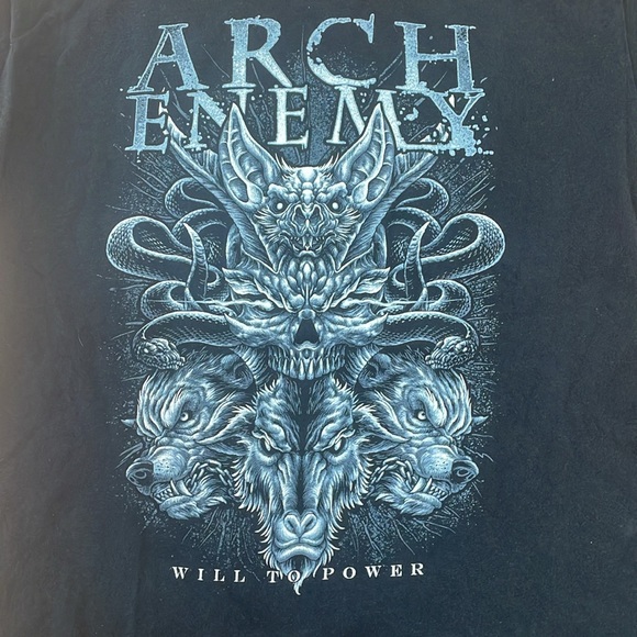 Arch Enemy “Will To Power” Men’s Black T-Shirt - Size Large ~ Death Metal Band - Picture 2 of 9